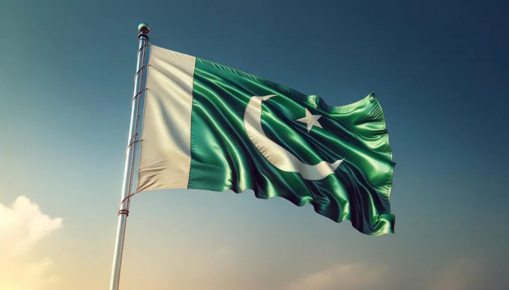 Briques de mât de drapeau du Pakistan
